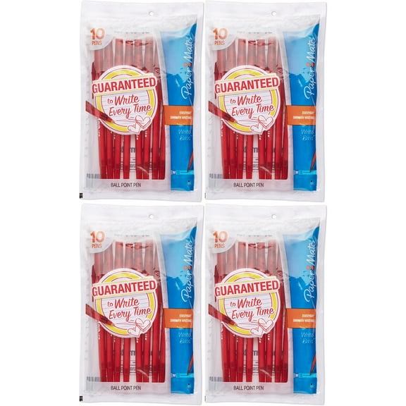 Paper Mate Write Bros. Stick Medium Tip Ballpoint Pens, 40pk