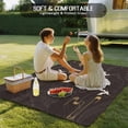 thumbnail image 4 of Japanese Style Outdoor Rug for Patio/Deck/Porch, Non-Slip Large Area Rug 5 x 8 Ft, Vintage Cranes Ocean Wave Black Grey Indoor Outdoor Rugs Washable Area Rugs, Reversible Camping Rug Carpet Runner, 4 of 8