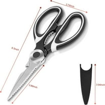 Kitchen Scissors Heavy duty premium sharp kitchen scissors for food, fish, meat, bones, poultry and vegetables, multi-purpose cooking scissors