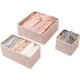 thumbnail image 1 of Laklulu Paquete de 3 cajas de almacenamiento de tela plegables, organizador de cajones, cestas de tela, contenedores, divisores para ropa, ropa interior, sujetadores, calcetines, 1 of 6