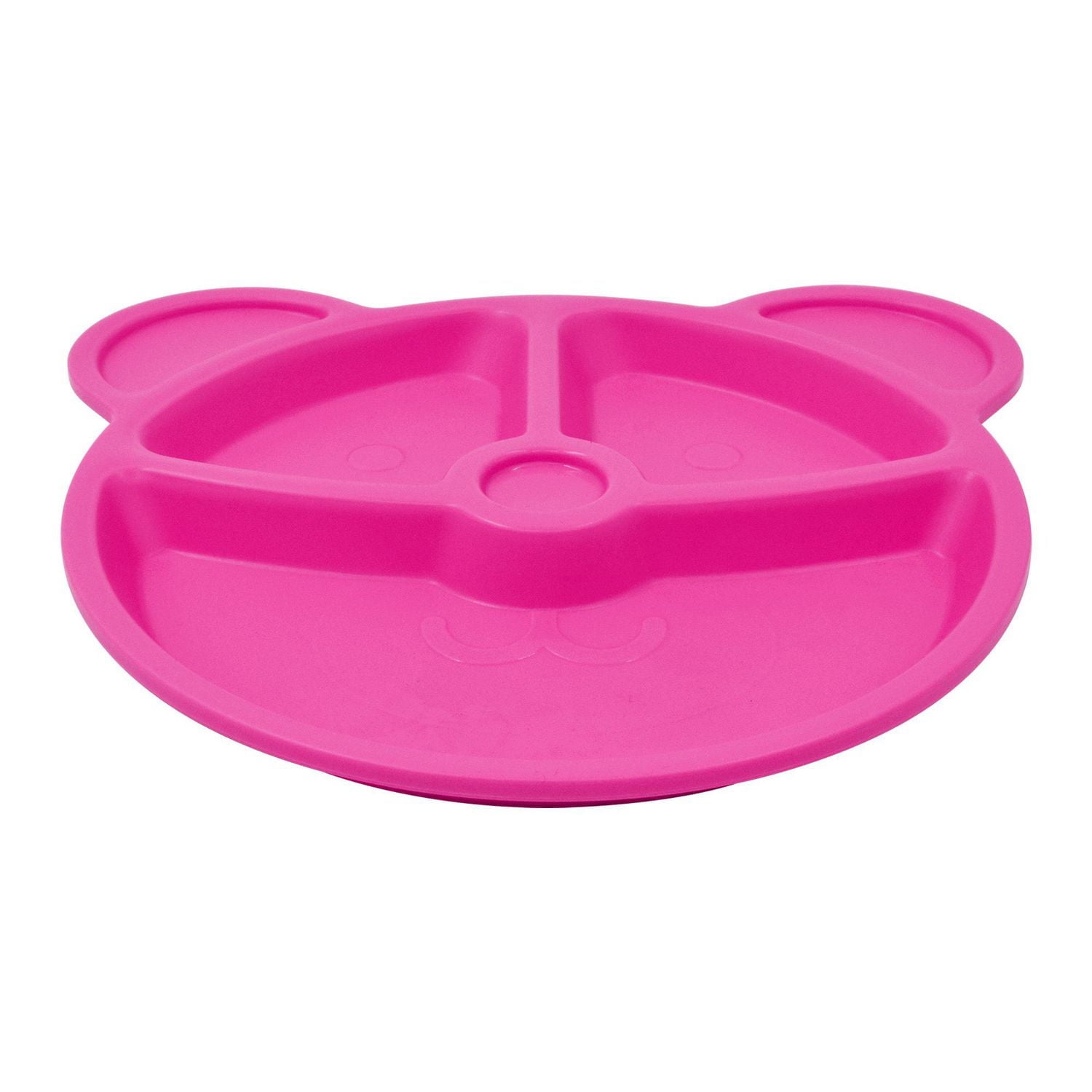 Assiette de séparation pour enfants en plastique rose ours Mainstays, 1 pièce