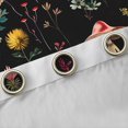thumbnail image 4 of Manfei Colorful Mushroom Black Out Curtains for Teens Adults,Exotic Style Curtains Pack of 2 (42x63 Each),Chic Floral Flowers Bedroom Curtains,Luxury Bedroom Decor, 4 of 6