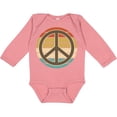 thumbnail image 3 of Inktastic Retro Peace Sign Sunset Boys or Girls Long Sleeve Baby Bodysuit, 3 of 5