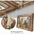 thumbnail image 4 of Bathroom Wall Art Cute Horse Canvas Prints Farmhouse Wall Art Funny Animal Picture Bathroom Decor Framed Home ons Ready To Hang 12x18 Inch, 4 of 7