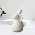 thumbnail image 4 of veasfak Adorable Easter Bunny Figurines Sculpture Ceramic Crafts Miniature Animal Rabbit A 7.3x13cm, 4 of 9