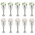 thumbnail image 4 of Miumaeov 10pcs Crystal Flower Vase Wedding Table Centerpieces Flower Stand 21.7inch Tall, 4 of 20
