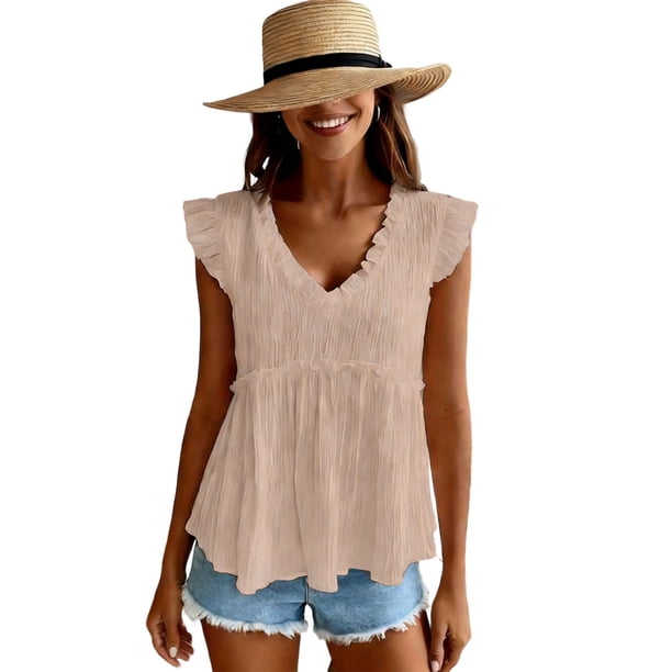 Eres Más Que una Camisa de Puntuación de Prueba de Color Sólido sin Mangas con Cuello en V, Haz Tu Propia Camisa Personalizable Top Casual