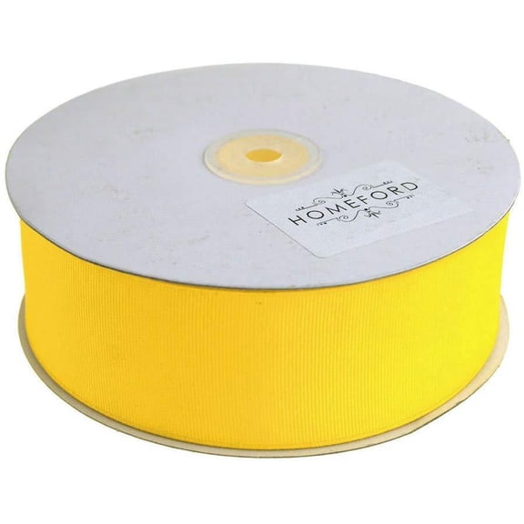 Solid Grosgrain Ribbon, 1-1/2-Inch, 50 Yards, Canary Yellow