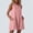 Pink, variant on Odbmxy Womens Shirt Dresses Casual Collared Summer Sleeveless Tiered Mini Dresses for Women Everyday Shift