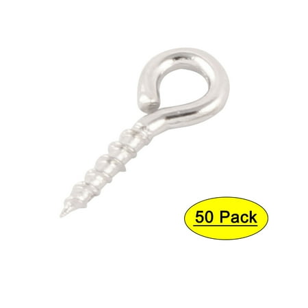 

Uxcell 1mm Dia Thread Metal Bolt Eyelet Hook Screw Assortment Sliver Tone 50 PCS