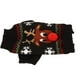 thumbnail image 2 of Suéteres de nieve para perros engrosamiento Año Nuevo Navidad suéteres navideños para perros pequeños medianos XL Negro, 2 of 12