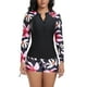 thumbnail image 1 of Traje de baño para mujer Traje de baño dividido para mujer Conjunto de traje de baño de dos piezas para mujer Traje de surf de manga larga Traje de buceo Bikini Trajes de baño para mujer, 1 of 9