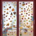 thumbnail image 4 of CoreLiving Thanksgiving Turkey Decor Fall Wall Decals, Autumn Maple Leaves Window Stickers, Removable Vinyl Wall Art for Home Decor Living Room Bedroom, 4 of 8
