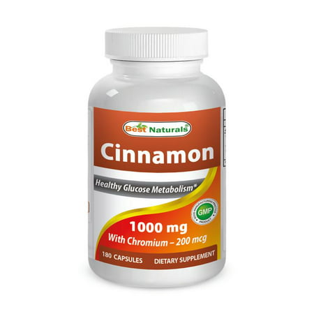 Best Naturals Cinnamon 1000 mg de chrome 200 mcg 180 Capsules