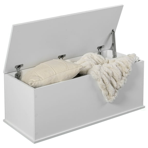 Multi Purpose Wooden Storage Box, Organizer and Bench Perfect Furniture to Add Accent in Entryway and keep Shoes, Bedroom Bench