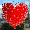 thumbnail image 6 of Window Flakes Reusable Valentine Decoration Heart of Hearts Vinyl Window Cling (Peel & Cling). Made in America. (Medium), 6 of 9