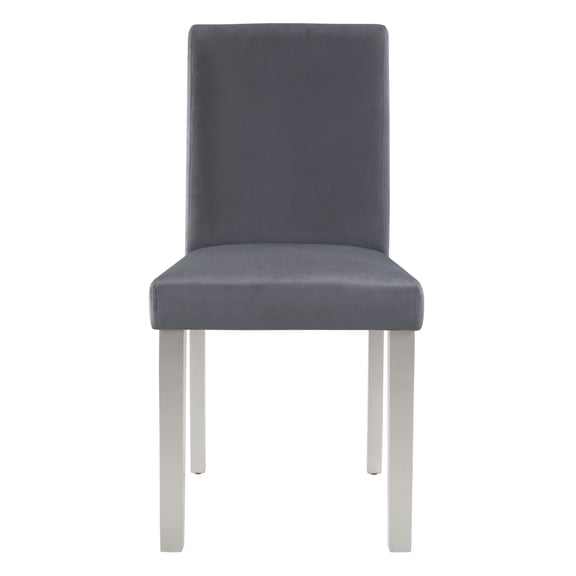 Dtwnek 4 Pcs Modern Upholstered Dining Chair with Wood Frame, Armless Side Chair for Dining Room, Living Room, Kitchen, Gray(Only 4 Pack Chairs)