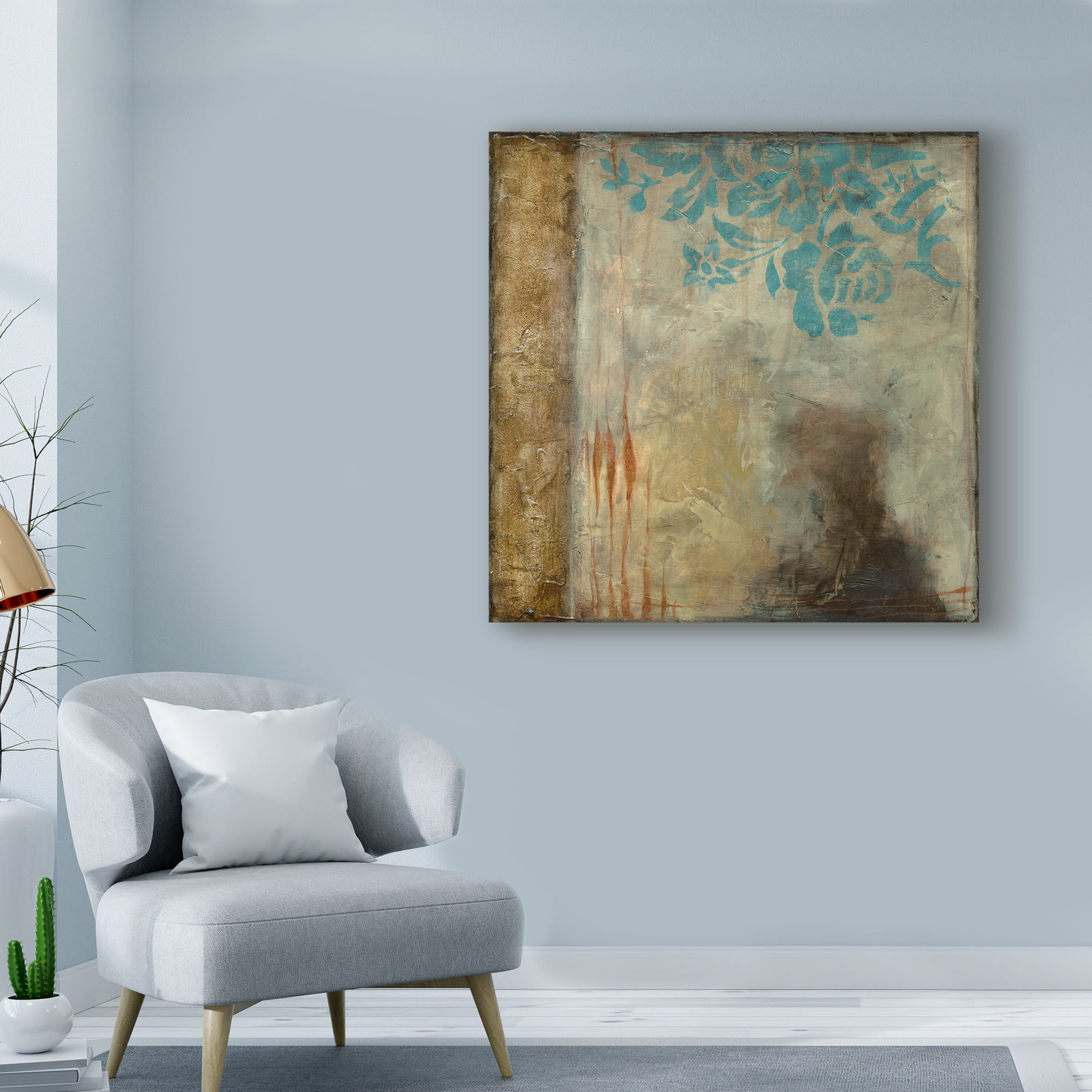 Trademark Fine Art 'Teal Patina IV' Canvas Art by Jennifer Goldberger