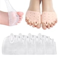 thumbnail image 2 of Separadores de dedos de silicona, separadores de dedos Hyggear, 4 pares de almohadillas para los pies, transpirables y suaves, para hombres y mujeres, 2 of 5