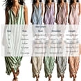 thumbnail image 4 of TaTaai Womens Dresses Sleeveless V Neck Striped Print Pocket Pullover Casual Loose Comfy Soft for Daily Beach, 4 of 7