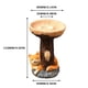 thumbnail image 2 of Adorno de mapache con base de cristal de girasol - Pequeño acento de decoración para la mesa, la repisa o la estantería, 2 of 3