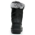 thumbnail image 3 of Blikcon Kids Boys & Girls Faux Fur-Lined Waterproof Winter Snow Boots (Color : BlackGrey, Size : 11 Little Kid), 3 of 9