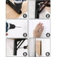 thumbnail image 4 of Soporte plegable de 452 mm, 2 piezas, soporte de consola plegable negro, soportes de estantería plegables de carga, soporte de consola plegable retráctil resistente, estante, 4 of 5