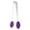 Purple, variant on HengDidi Stainless Steel and Silicone Kitchen Clips for ice and Food Serving, Mini Tongs with Precision Tips, Dishwasher Safe, 13cm Length