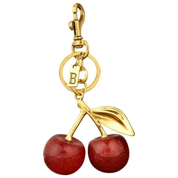 Mauxuk 26 Letters Cherries Keychains Bags Pendants Stylish Durable Car Accessories Unique Gift Choice