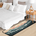 thumbnail image 5 of CURLYOOT Misty Forest Nature Mountain Runner Rug 2'x6' Washable Kitchen Runner Rug Indoor Non Slip Laundry Rugs Floor Carpet for Hallway Kitchen Entryway Bedroom Living Room, 5 of 9