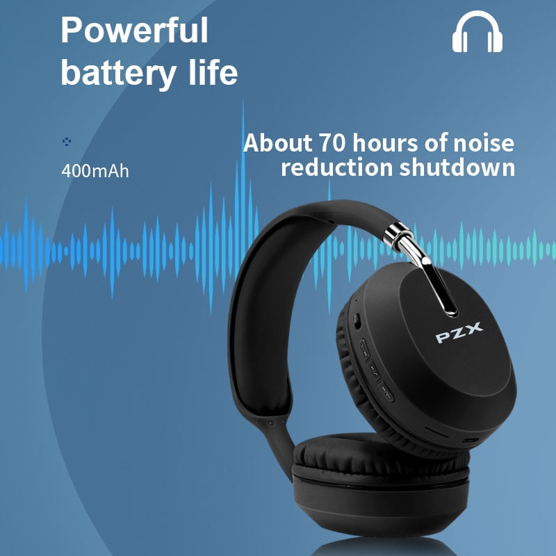 Bluetooth Headphones Over Ear, Bluetooth 5.3 Wireless Headphones with Microphone, HiFi Stereo Foldable Lightweight Headset, Deep Bass for Home Office Cellphone PC Ect.
