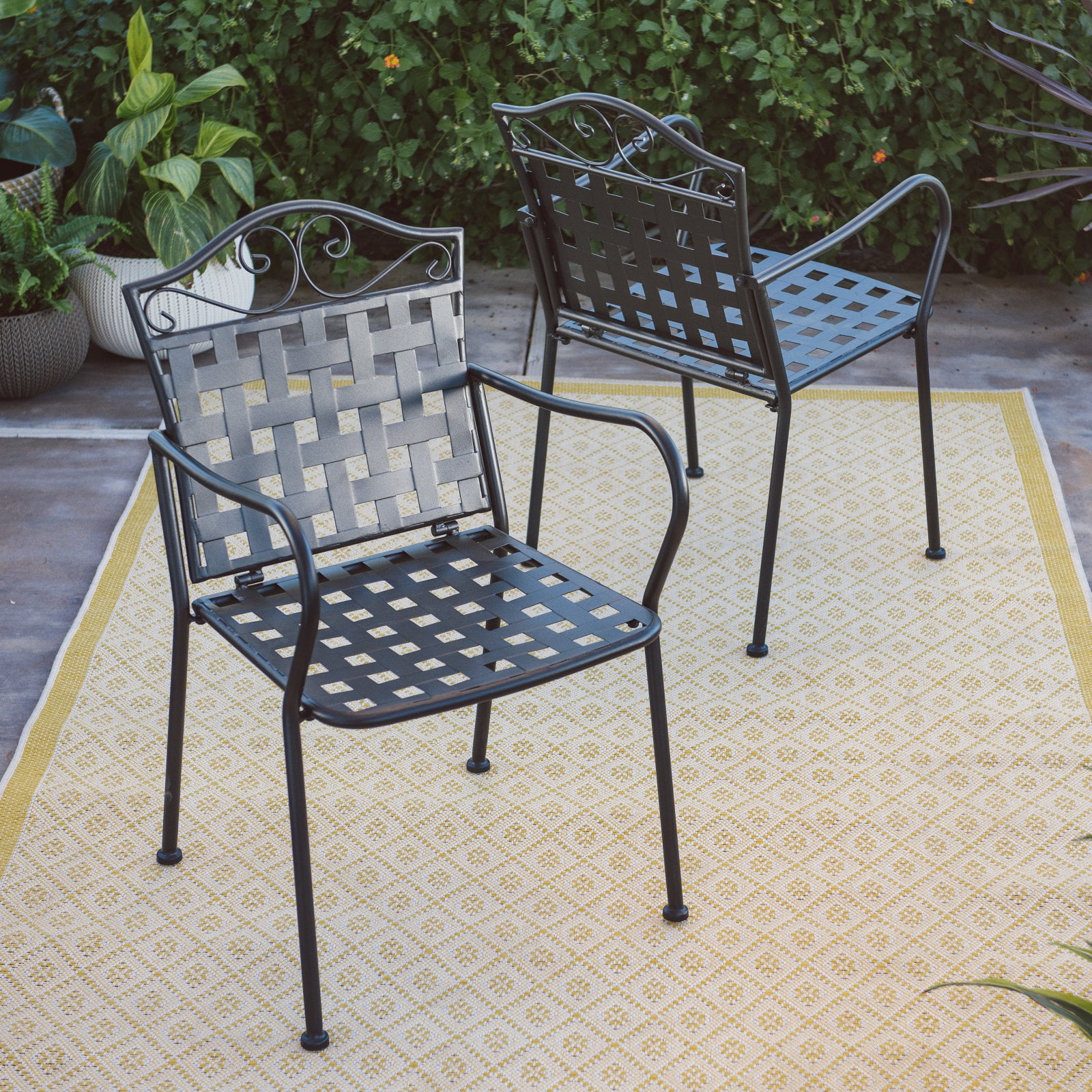 Belham Living Capri Wrought Iron Bistro Patio Dining ... Belham Living Capri Wrought Iron Bistro Patio Dining ... on Belham Living Capri Wrought Iron Outdoor Bistro Set By Woodard id=46039