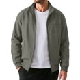 thumbnail image 3 of Goodtrade8 Zip up Winter Jackets for Men Work Bomber Jacket Casual Collared Long Sleeve Outerwear Plain Winter Coats for Men, 3 of 10