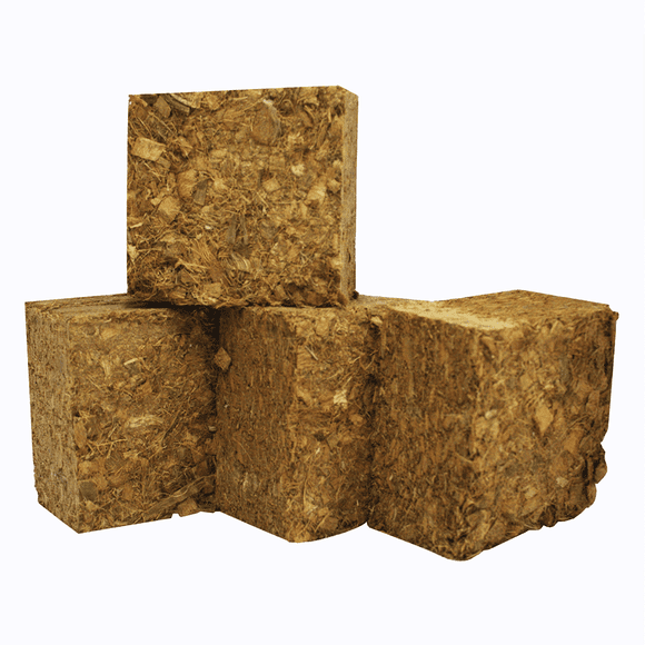 Fibra de coco comprimida - 100% natural biodegradable - Ideal para tus macetas, huertos urbanos y reptiles Smart Garden 4 bloques