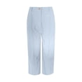 thumbnail image 5 of RUTAYY Women's Pants Comfortable Solid Color High Waist Straight Wide Leg with Pocket Casual Everyday Wear Trendy Vibrant Trousers, 5 of 5