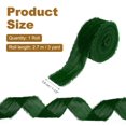 thumbnail image 2 of Uxcell Velvet Ribbon for Gift Wrapping 1-1/2" x 3 Yard Handmade Frayed Vintage Ribbons Light Green, 2 of 6