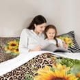 thumbnail image 6 of Homewish Wild Leopard Print Queen Comforter Set,Zebra Pattern Striped Bedding Sets,White Black Brown Bedding Comforter Set For Girls Kids,Breathable Home Decor,3-Piece, 6 of 9