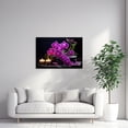 thumbnail image 2 of ZHONGYUTONG Zen Canvas Wall Art purple Orchid Flower Picture Spa Still Life Meditation Painting Print for Bathroom Decor Framed (12.00" x 18.00"), 2 of 5