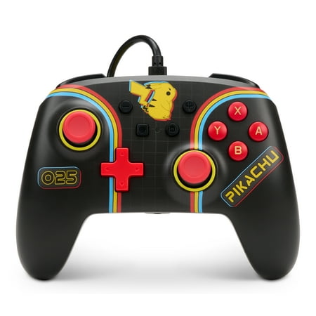 UPC: 0617885027673 | PowerA Enhanced Wired Controller for Nintendo Switch – Pokémon: Pikachu Arcade