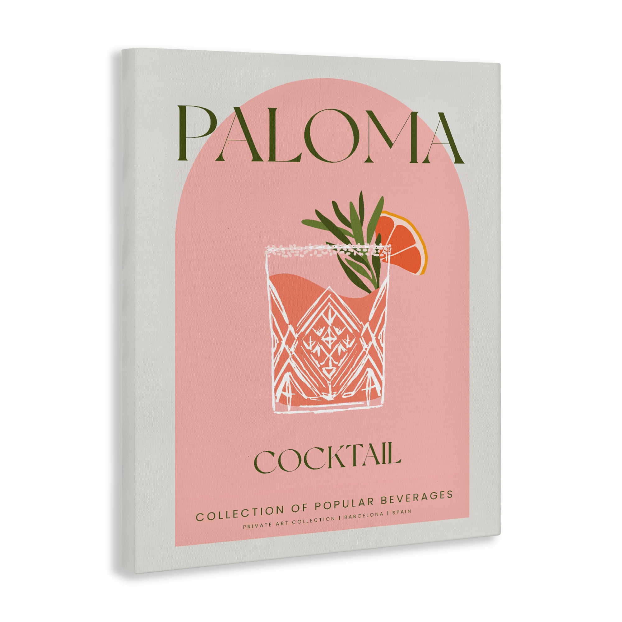 Stylish Retro Paloma Canvas Wall Art, design by Lil' Rue