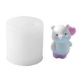thumbnail image 2 of Silicone 3D Bear Animal Mold Candle Soap Plaster Crafts Handmade Making Mould, 2 of 7