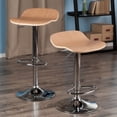 thumbnail image 3 of Winsome Wood Kallie 2pc Airlift Stools, Natural Swivel Seat, 3 of 3