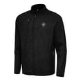 thumbnail image 2 of Men's Antigua Heather Black New Mexico Lobos Hold-Up Tri-Blend Full-Zip Jacket, 2 of 3
