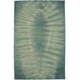 thumbnail image 1 of Green Tie-Dye 5X8 Hand-Tufted Modern Rug, 1 of 11
