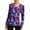 Purple Flower, variant on Bassdash Women‘s UPF 50+ Wrinkle-free Fishing Shirt Long Sleeve V Neck Breathable Sun Protection T-shirt for Hiking SR01W