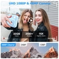 thumbnail image 4 of Zostuic Kids Instant Print Camera 30MP Digital Video Camera for Toddler Age 3-12 Years Old Selfie Camera Toy  with 32GB Memory Card and 4 Rolls of Printing Paper Pink, 4 of 7