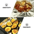 thumbnail image 6 of OUNONA 50Pack of Tin Foil Sheets Baking Paper Sheets Silver Oilproof Cooking Enthusiasts, 6 of 6