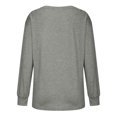 thumbnail image 4 of Hauts pour Femmes Décontractés Chics Imprimé de Noël Manches Longues Col Rond Blouse en Liquidation, 4 of 5