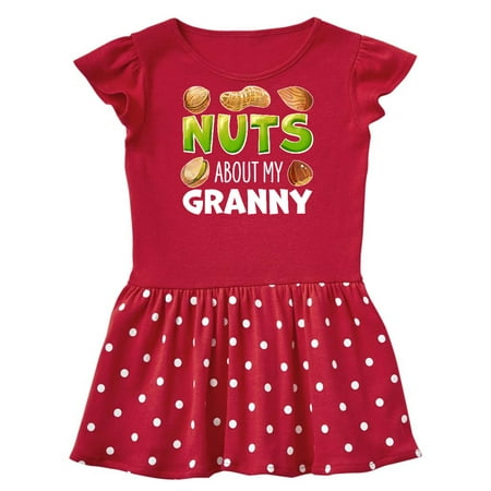 

Inktastic Nuts About My Granny Peanut Almond Pistachio Gift Baby Girl Dress