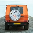 thumbnail image 2 of Daiia Cute Chameleons On Blue Tire Covers , Travel Trailer Camper Truck SUV Motorhome Waterproof Wheel Cover, Sun Rain Snow Protector-17 inch, 2 of 9